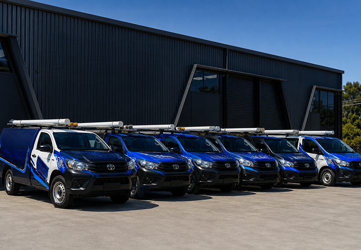 Fleet of Balmain East Blocked Drains plumbing vans