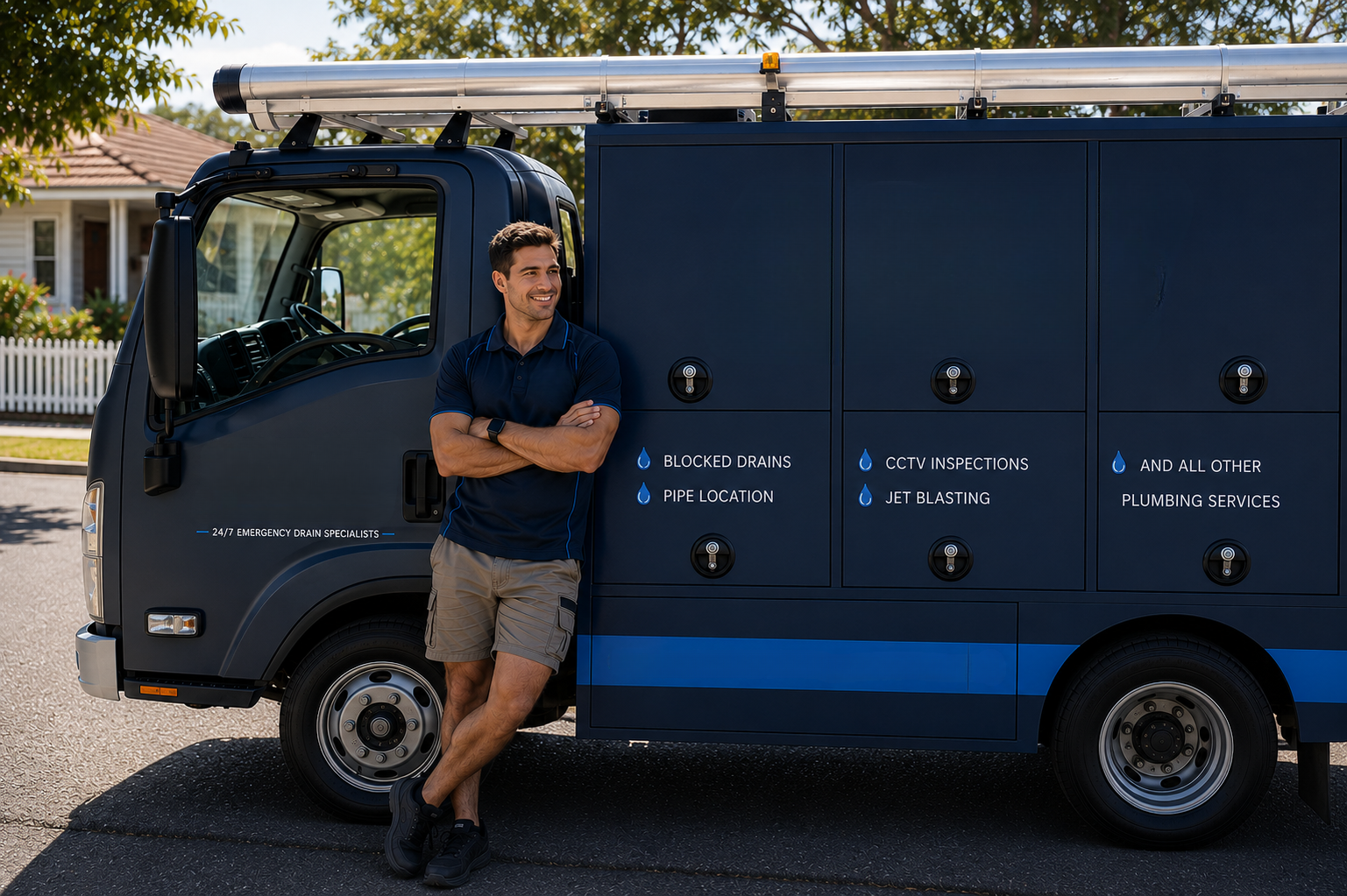 Plumber with Balmain East Blocked Drains van
